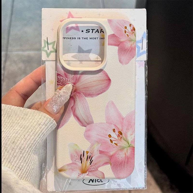 Samsung Galaxy S24 - Custodia per telefono con texture rosa