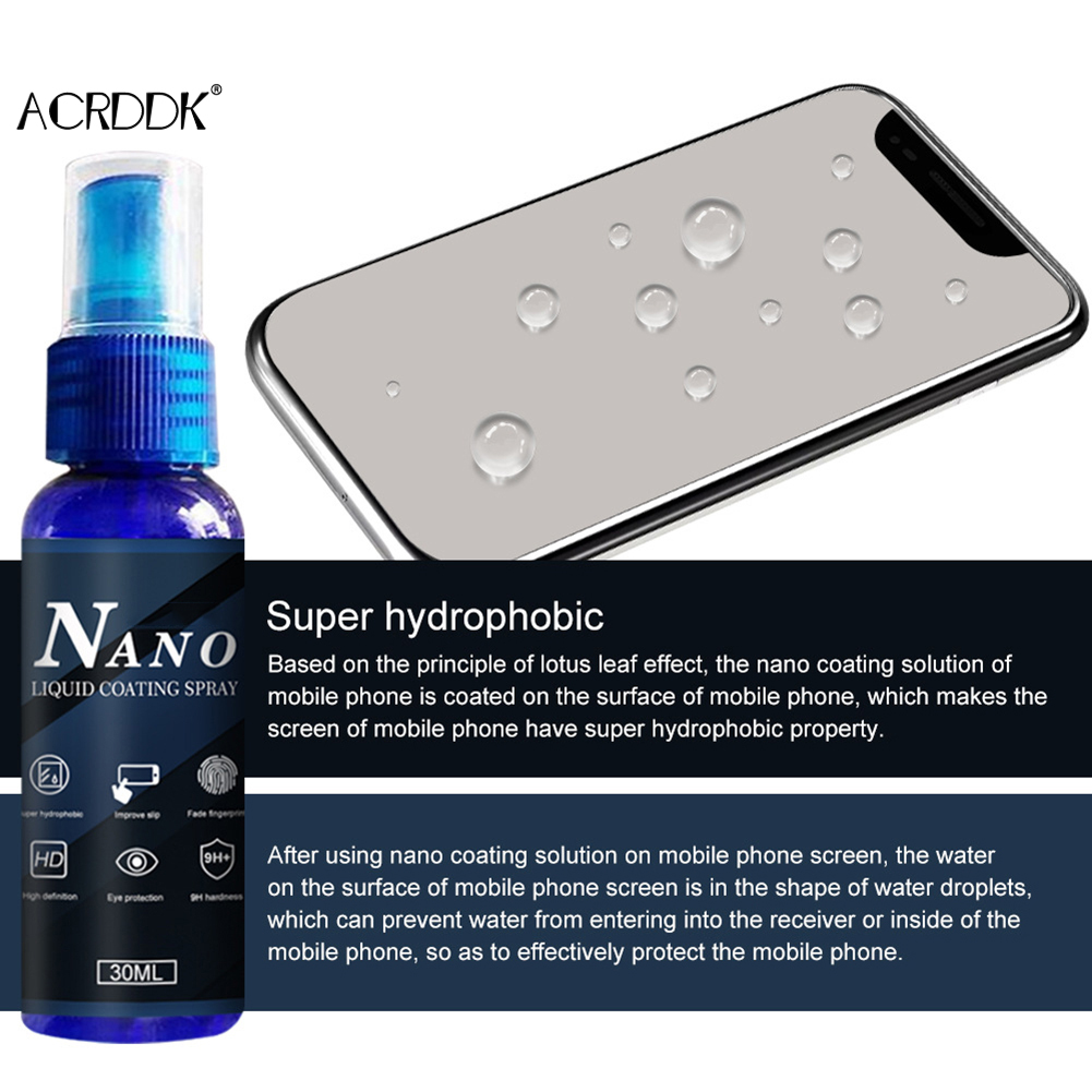 Proteggi schermo in vetro liqu - Oleophobic Coating Spray recensione e prezzo
